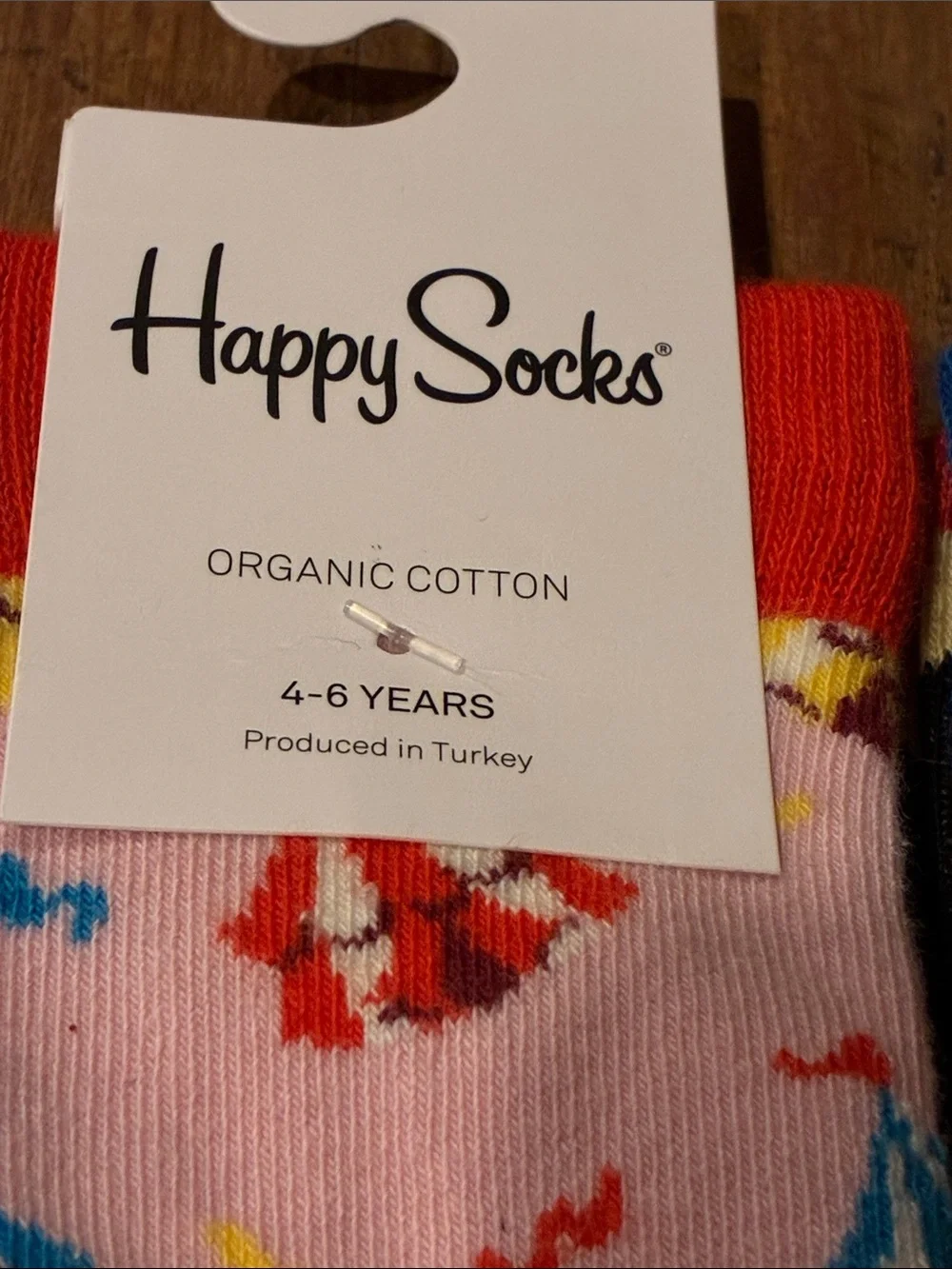 NWT Happy Socks Kids Crew Socks - Size 4-6 Years Cute!!
